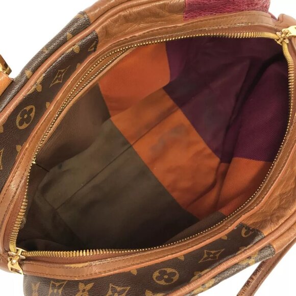 LOUIS VUITTON Blocks Tote M40503 Monogram Brown Bordeaux Monogram Blocks - Picture 8 of 10